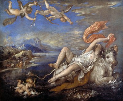 Rape of Europa by Tiziano Vecelli